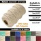 White Lion Macramé Cord – Cotton Rich Macrame Rope, 6 mm, 50 Feet, Yarn for Wall Decor, Crochet, Gift Wrapping, Wall Hanging, Plant Hangers, Handmade Crafts, Knitting